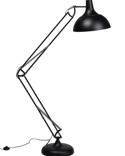 Beliani Lattiavalaisin Metalli Musta Parana Shop