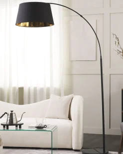 Beliani Lattiavalaisin Metalli Musta/Kupari Yabus Best