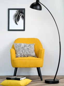 Beliani Lattiavalaisin Metalli Musta Dintel Store