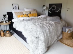 Beliani Lattiavalaisin Metalli Musta Tamega Clearance