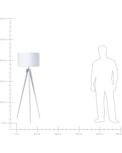 Beliani Lattiavalaisin Metalli Valkoinen Stiletto Best