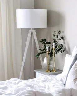 Beliani Lattiavalaisin Metalli Valkoinen Stiletto Best