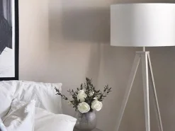 Beliani Lattiavalaisin Metalli Valkoinen Stiletto Best