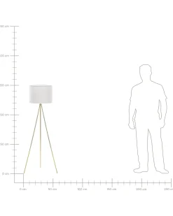 Beliani Lattiavalaisin Metalli Valkoinen/Kulta Vistula Discount