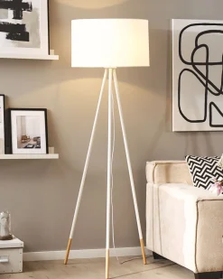 Beliani Lattiavalaisin Metalli Valkoinen Tobol Fashion