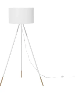 Beliani Lattiavalaisin Metalli Valkoinen Tobol Fashion