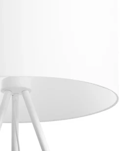 Beliani Lattiavalaisin Metalli Valkoinen Tobol Fashion