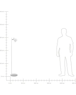 Beliani Lattiavalaisin Metalli Valkoinen Corbones Best Sale