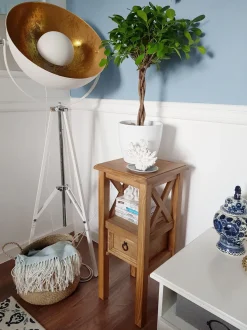 Beliani Lattiavalaisin Metalli Valkoinen/Kulta Thames Ii Cheap