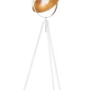 Beliani Lattiavalaisin Metalli Valkoinen/Kulta Thames Sale