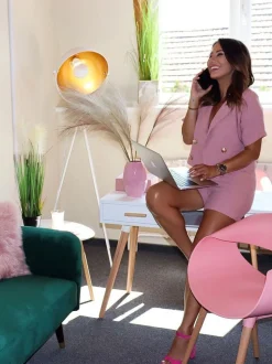 Beliani Lattiavalaisin Metalli Valkoinen/Kulta Thames Sale