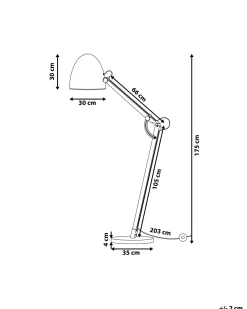 Beliani Lattiavalaisin Musta Hetton Hot