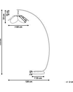 Beliani Lattiavalaisin Rauta Musta/Luonnovari Merrica Shop