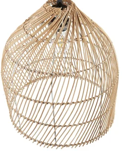 Beliani Lattiavalaisin Rottinki Luonnonvari/Musta Bernica Sale