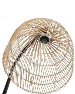 Beliani Lattiavalaisin Rottinki Luonnonvari/Musta Bernica Sale