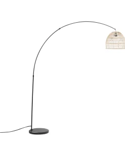 Beliani Lattiavalaisin Rottinki Luonnonvari/Musta Guaviare Clearance