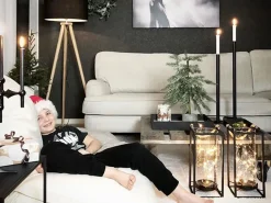 Beliani Lattiavalaisin Tammi Musta Nitra Online