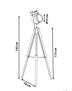 Beliani Lattiavalaisin Valkoinen Alzette Outlet
