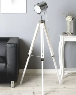 Beliani Lattiavalaisin Valkoinen Alzette Outlet