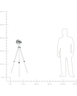 Beliani Lattiavalaisin Valkoinen Alzette Outlet