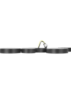 Beliani Led-Kattovalaisin 5 Polttimoa Rauta Musta Luga Best