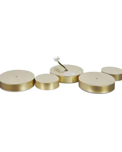 Beliani Led-Kattovalaisin 5 Polttimoa Rauta Kulta Luga Best