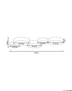 Beliani Led-Kattovalaisin 5 Polttimoa Rauta Kulta Luga Best