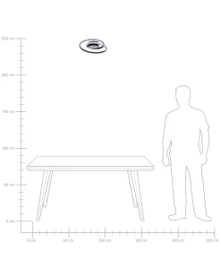 Beliani Led-Kattovalaisin Alumiini Musta Naryn Online