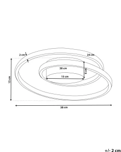 Beliani Led-Kattovalaisin Alumiini Musta Naryn Online