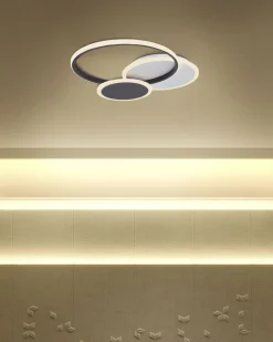 Beliani Led-Kattovalaisin Musta/Valkoinen Zami Outlet