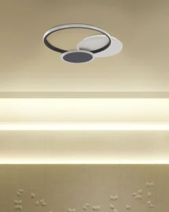 Beliani Led-Kattovalaisin Musta/Valkoinen Zami Outlet