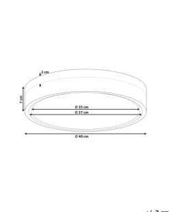 Beliani Led-Kattovalaisin Teras Valkoinen Sakae Best Sale