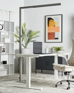 Beliani Led-Lattiavalaisin Alumiini Hopea Mensa Clearance