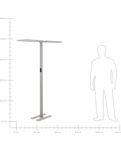 Beliani Led-Lattiavalaisin Alumiini Hopea Sculptor Best Sale