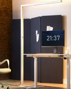 Beliani Led-Lattiavalaisin Alumiini Valkoinen Sagitta Online