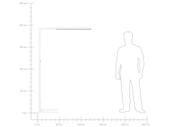 Beliani Led-Lattiavalaisin Alumiini Valkoinen Sagitta Online