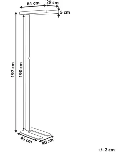 Beliani Led-Lattiavalaisin Alumiini Musta Taurus Fashion