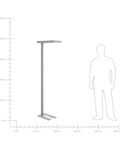 Beliani Led-Lattiavalaisin Alumiini Hopea Taurus Cheap