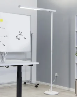 Beliani Led-Lattiavalaisin Alumiini Valkoinen Perseus Clearance