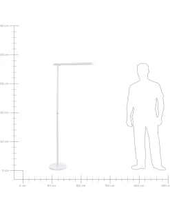 Beliani Led-Lattiavalaisin Alumiini Valkoinen Perseus Clearance