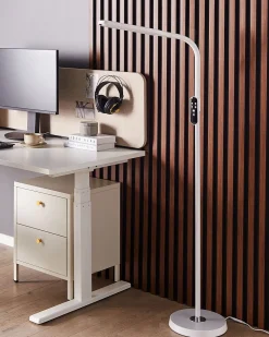 Beliani Led-Lattiavalaisin Valkoinen Aries New