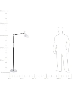 Beliani Led-Lattiavalaisin Valkoinen Andromeda New