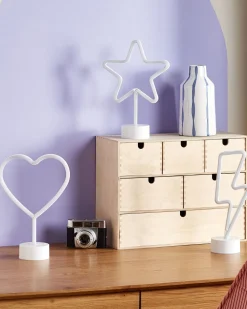 Beliani Led-Neonvalaisin Monivarinen 3 Kpl Floretta Hot