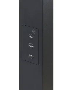 Beliani Led-Poytavalaisin Alumiini Musta Octant Store