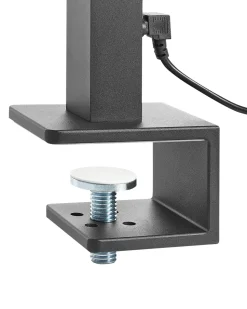 Beliani Led-Poytavalaisin Alumiini Musta Octant Store