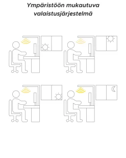 Beliani Led-Poytavalaisin Alumiini Musta Octant Store