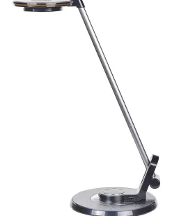 Beliani Led-Poytavalaisin Alumiini Usb-Portti Hopea/Musta Corvus Shop