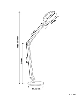 Beliani Led-Poytavalaisin Alumiini Musta Eridanus Cheap