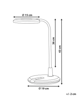 Beliani Led-Poytavalaisin Hopea/Musta Columba Clearance
