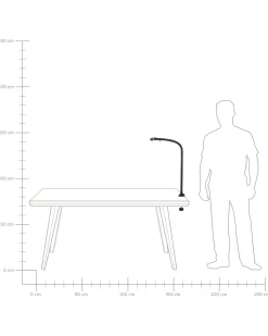 Beliani Led-Poytavalaisin Musta Auriga Store